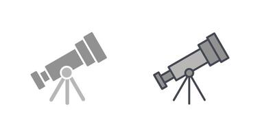 Teleskop-Icon-Design vektor