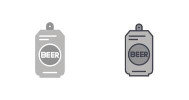 Bier können ii Symbol Design vektor