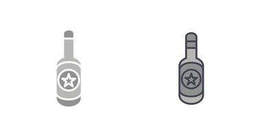 Bier Flasche ich Symbol Design vektor