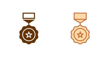 Medaillen-Icon-Design vektor