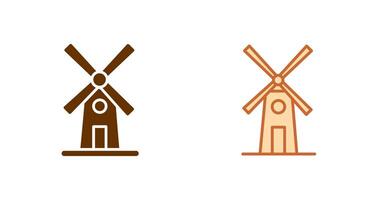 Windmühlen-Icon-Design vektor