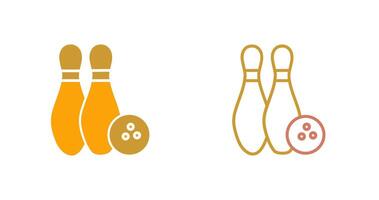 Bowling-Icon-Design vektor