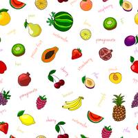 Färsk frukt sömlös mönster vektor