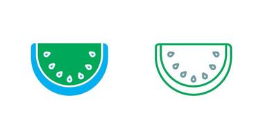 Wassermelonen-Icon-Design vektor