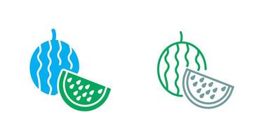 Wassermelonen-Icon-Design vektor