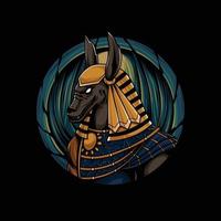 anubis egyptiska gudar vektor konstverk