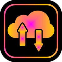 Cloud-Speicher-Icon-Design vektor