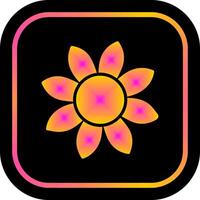 Sonnenblumen-Icon-Design vektor