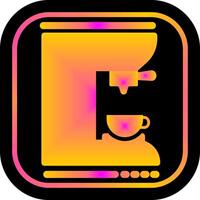 Kaffeemaschine-Icon-Design vektor