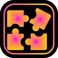 Puzzle-Icon-Design vektor