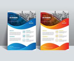 moderne Corporate Business Flyer-Design-Vorlage für Flyer, Broschüren, Jahresbericht, Cover, Poster, Zeitschriften, Präsentationen, Broschüren, Veröffentlichungen, Websites, Banner usw. vektor