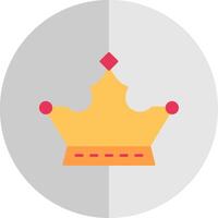 monarki platt skala ikon vektor