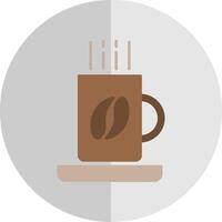 Kaffee Becher eben Rahmen Symbol vektor