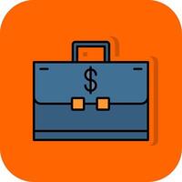 företag och finansiera fylld orange bakgrund ikon vektor