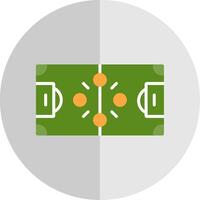 Fußball Strategie eben Rahmen Symbol vektor