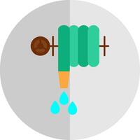 Wasser Schlauch eben Rahmen Symbol vektor