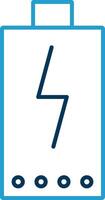 Leistung Linie Blau zwei Farbe Symbol vektor