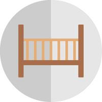 Baby Krippe eben Rahmen Symbol vektor