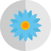 Sonnenblume eben Rahmen Symbol vektor