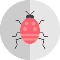 insekt platt skala ikon vektor