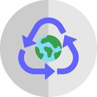 recyceln eben Rahmen Symbol vektor