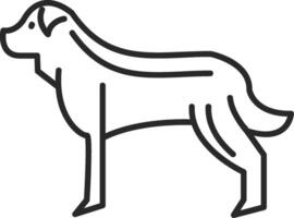 Hund gehäutet gefüllt Symbol vektor