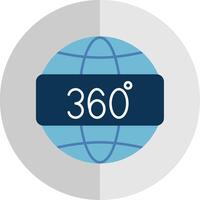 360 Aussicht eben Rahmen Symbol vektor