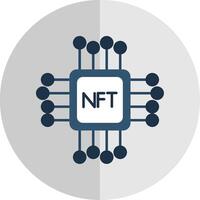 nft eben Rahmen Symbol vektor