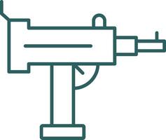 uzi Linie Gradient runden Ecke Symbol vektor