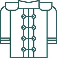 marschieren Uniform Linie Gradient runden Ecke Symbol vektor