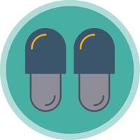 Slipper eben multi Kreis Symbol vektor