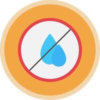 Wasser Knappheit eben multi Kreis Symbol vektor