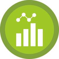 Daten Analyse Glyphe multi Kreis Symbol vektor