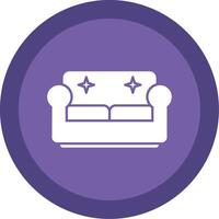 Couch Glyphe multi Kreis Symbol vektor