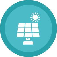 Solar- Panel Glyphe multi Kreis Symbol vektor