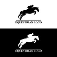 modernes Pferdesport-Logo