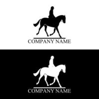 modernes Pferdesport-Logo vektor