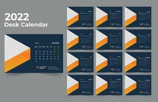 Tischkalender Design 2022 vektor