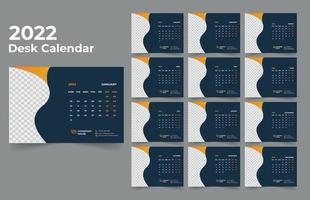 Tischkalender Design 2022 vektor