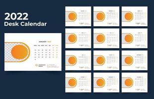 Tischkalender Design 2022 vektor