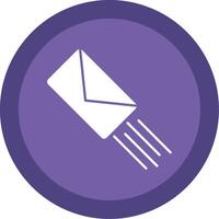 ausdrücken Mail Glyphe multi Kreis Symbol vektor