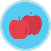 Äpfel eben multi Kreis Symbol vektor