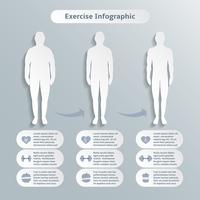 Infografik-Elemente für Männer Fitness vektor