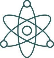 Atom Linie Gradient runden Ecke Symbol vektor