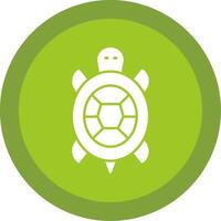 Schildkröte Glyphe multi Kreis Symbol vektor