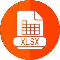 XLSX Glyphe rot Kreis Symbol vektor