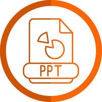 ppt Linie Orange Kreis Symbol vektor