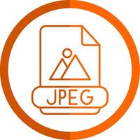 JPEG Linie Orange Kreis Symbol vektor