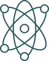 Atom Linie Gradient runden Ecke Symbol vektor