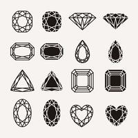 diamantikoner vektor